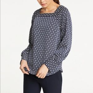 Chain Link Square Neck Blouse
